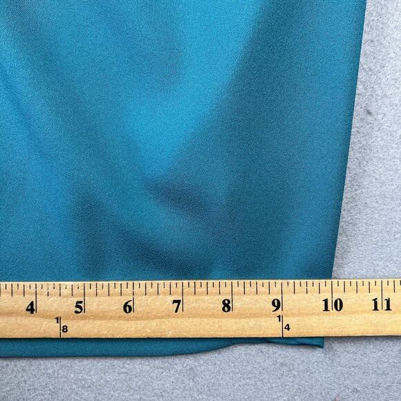 Valerie Villacampa Pleated Lantern Trousers Women’s 1 Blue Green Belted Wide Leg - Picture 9 of 16